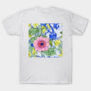 Flowers and branches seamless pattern T-Shirt